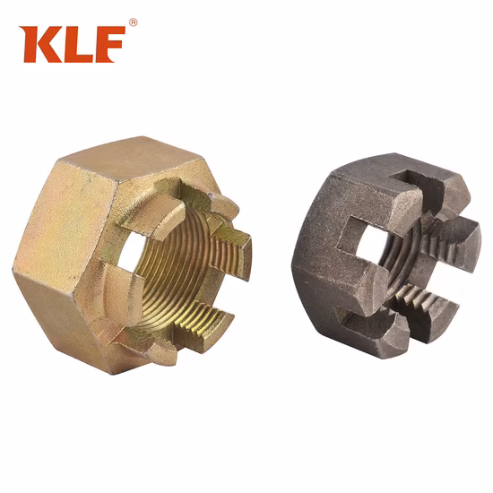 ANSI/ASME B 18.2.2 Gr5 Titanium Hex Slotted Nuts