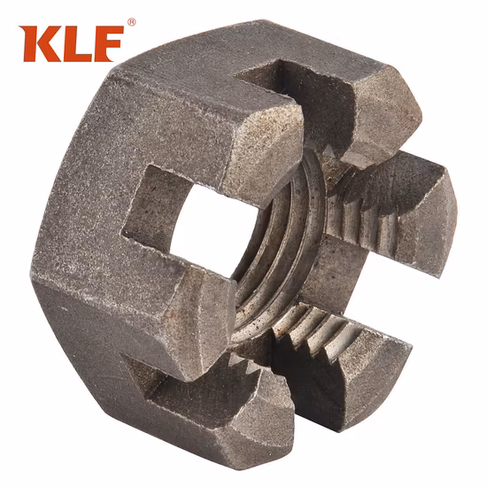 ANSI/ASME B 18.2.2 Gr5 Titanium Hex Slotted Nuts